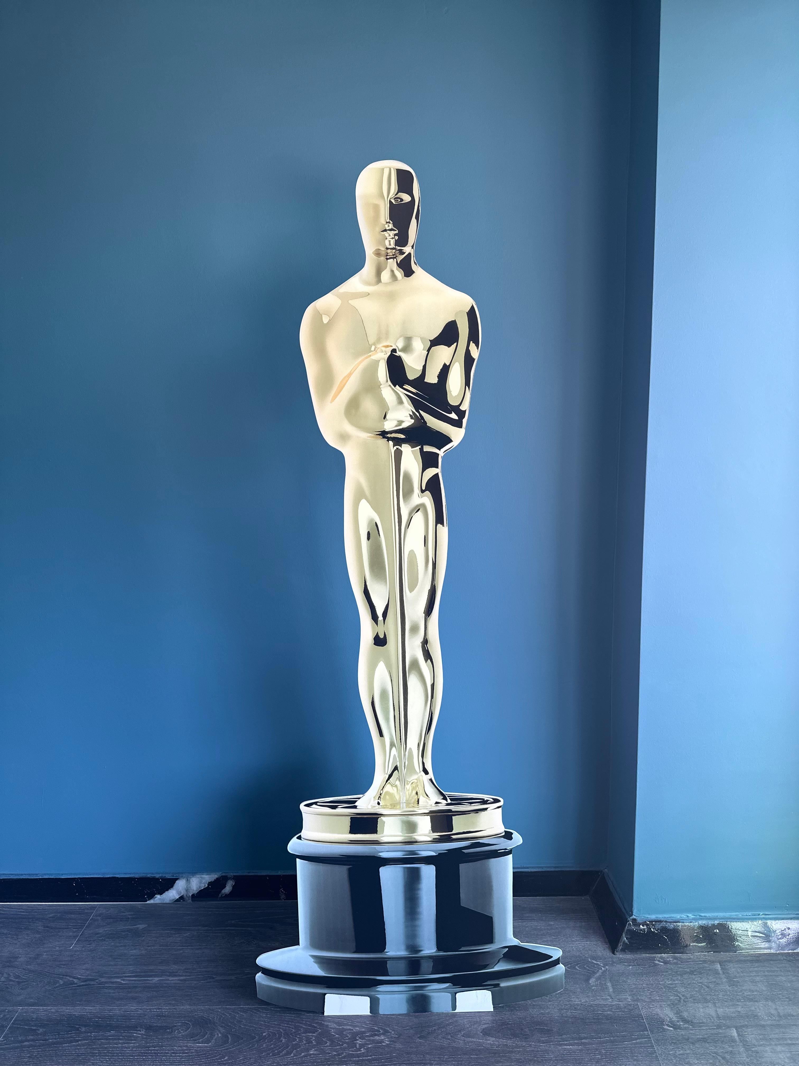 Oskar Figur Maketi hediye maket oskar maketi altın renk oscar maketi